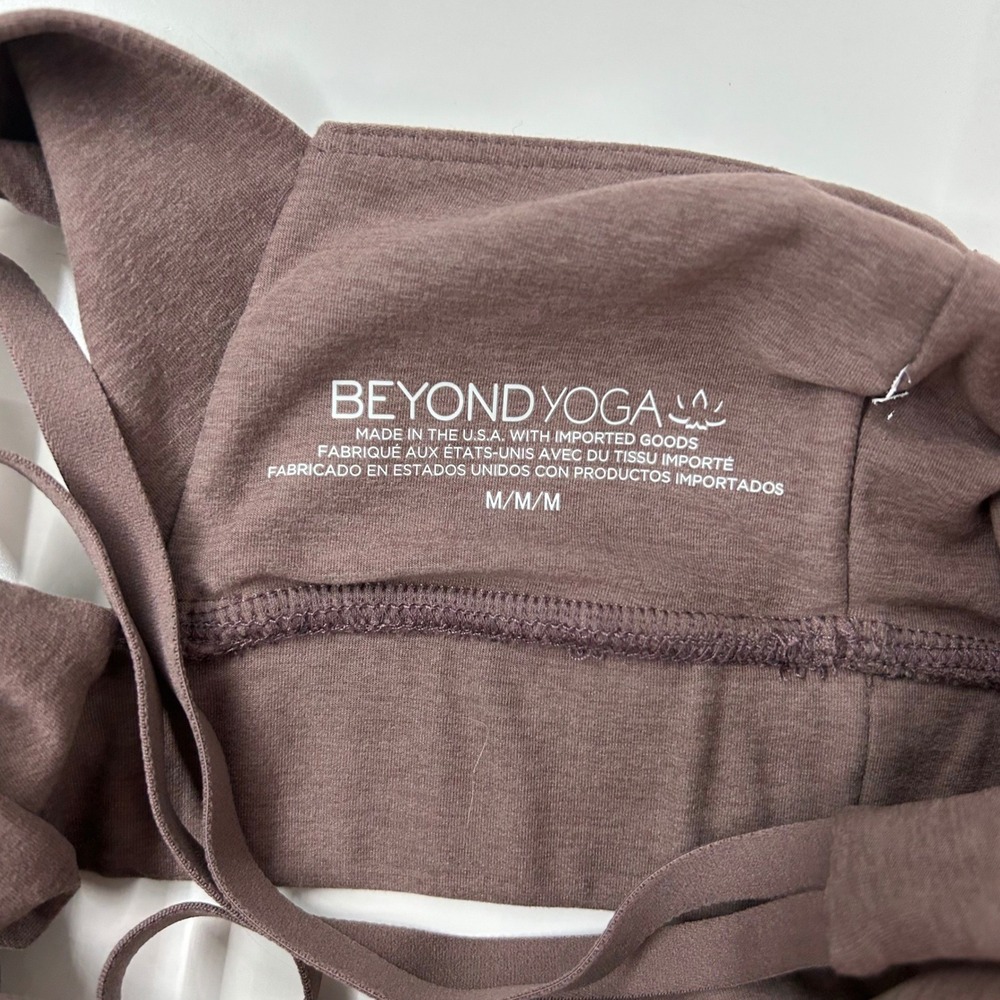 Beyond Yoga Spacedye Enlighten Long Line Bra Tank Women's Size Medium Brown - Picture 4 of 7